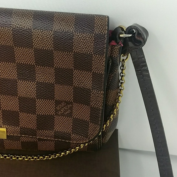 Louis Vuitton LV Brown Bag Favorite MM Damier Auth - Picture 3 of 8